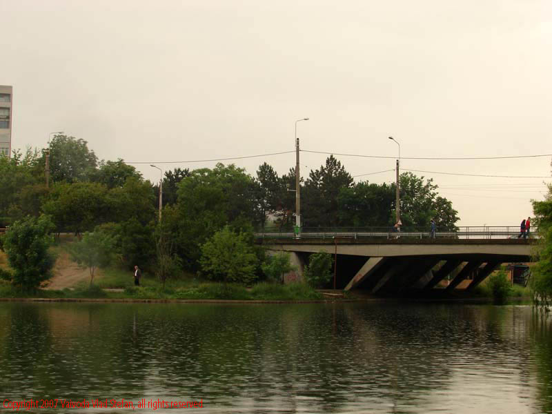 Vaivoda Vlad Stefan - fotograf in Romania panorama spre strada Liviu Rebreanu copaci lac Parcul Alexandru Ioan Cuza fost Titan Bucuresti 2007