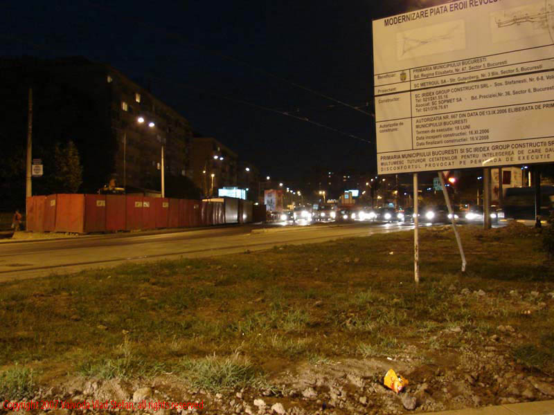 Vaivoda Vlad Stefan fotograf in Romania lucrari modernizare piata Eroii Revolutiei si pasaj pietonal subteran Bucuresti 2007