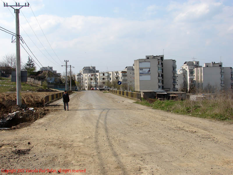 Vaivoda Vlad Stefan fotograf in Romania lucrari modernizare sosea strada Centura ocol ocolitoare Calea Sighisoarei Tg Mures 2007